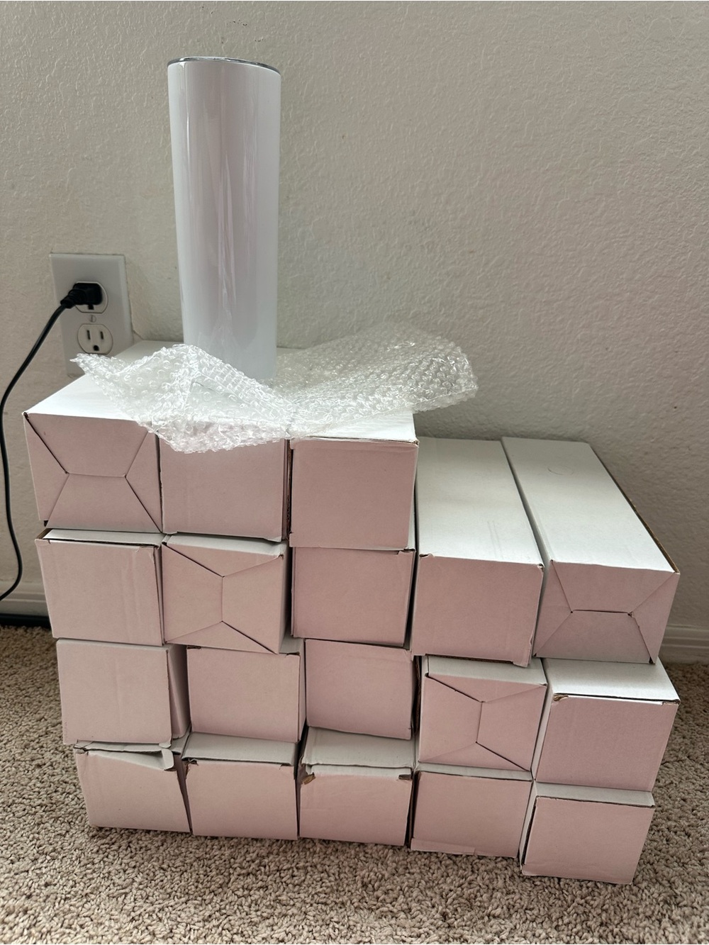 18 thick White Sublimation Tumbler blanks
